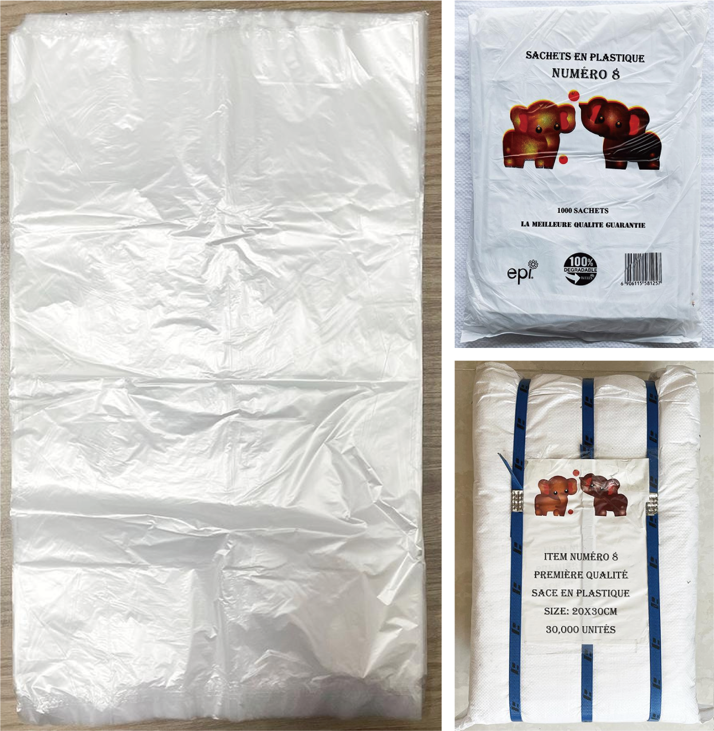 HDPE CLEAR FLAT POLY BAGS FOR AFRICA #5